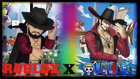 How To Make Dracule Hawk Eyes Mihawk In Roblox Youtube