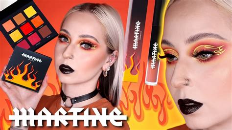 Une Palette On Fire Martine Cosmetics Chaude Tchoin Youtube