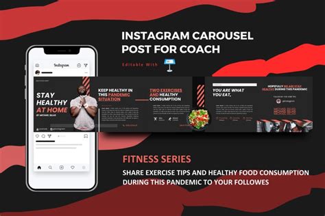 Body Healthy Keynote Instagram Carousel Template