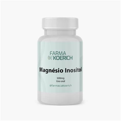 Magnésio Inositol 500mg Farmácia Koerich