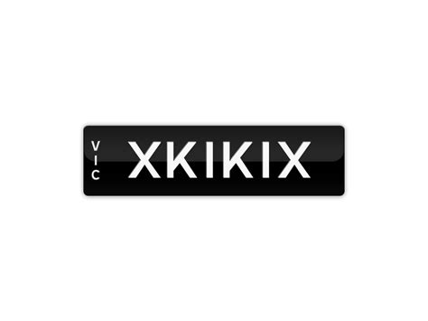 Xkikix X K I K I X No Spacing Number Plates For Sale Vic Mrplates