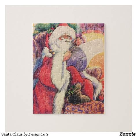 Santa Claus Jigsaw Puzzle Zazzle Christmas Prints Jigsaw Puzzles