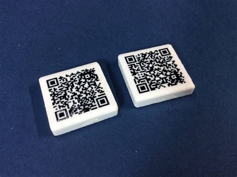 Custom Uv Printed Qr Codes On White Acrylic Pieces Fivestar Awards