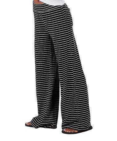 Look At This Zulilyfind Black Stripe Margo Pants Women Plus By