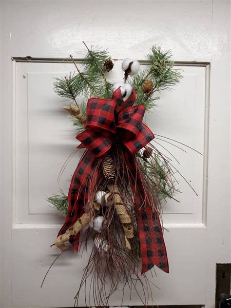 Christmas Swag Pine Swag Rustic Swag Front Door Decor Etsy