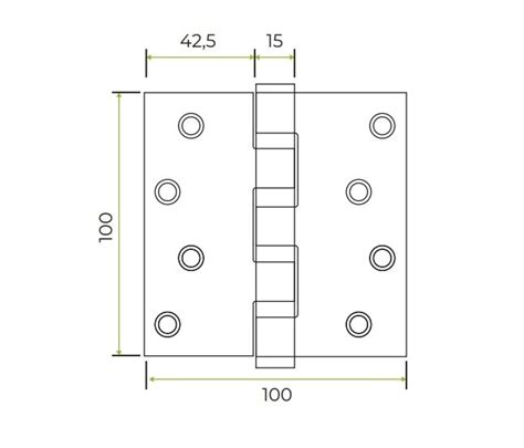 DOBRADIÇA INOX REFORÇADA 4 X4 CARPBRASIL