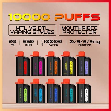 Sunfire Tornado Big Puff 10000 Puffs 10K Disposable Vape Pen