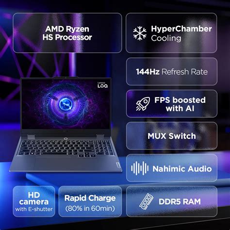 Powered by AI LOQ Ryzen 7 7435HS RTX 4060 16GB RAM Top Amp