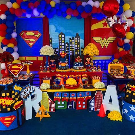 Fiesta Tematica De Superheroes Para Ni As Cumple De Super Heroes