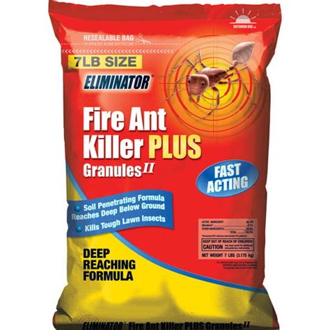 Eliminator Fire Ant Killer Plus Ii Granules 7 Lb