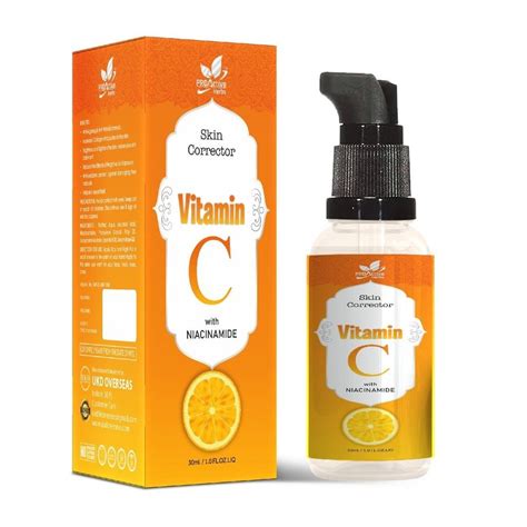 Proactive Herbs Ascorbic Acid With Niacinamide Vitamin C Face Serum Packaging Size 30ml Type