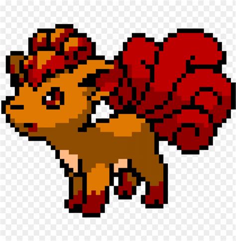 Vulpix 16 Bit Pokemon Sprite PNG Transparent With Clear Background ID