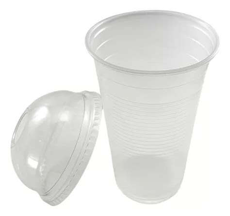 Vaso 16oz Largo Transparente Inix Con Tapa Domo 100 Juegos MercadoLibre