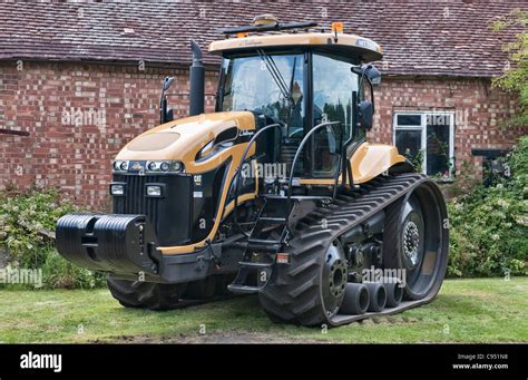 A Tracked Caterpillar Challenger Tractor Model Mt C Uk Stock Photo