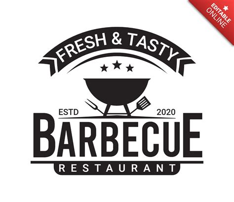 Modèle De Conception De Logo De Restaurant Barbecue Modèle De Design Gratuit