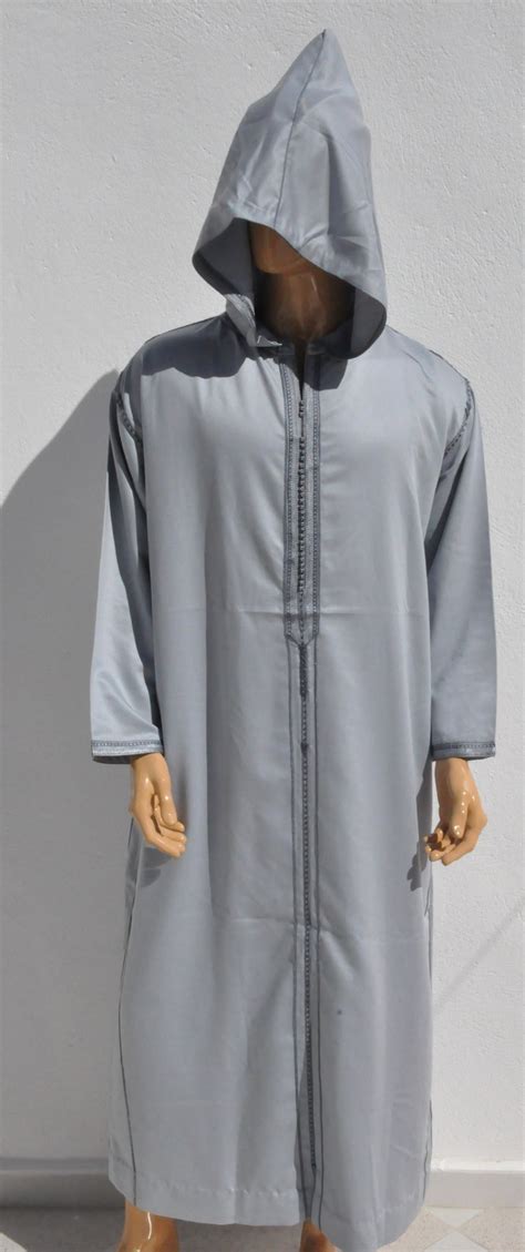 Kaftan Men Djellaba For Men Caftan With Hood Moroccan Etsy