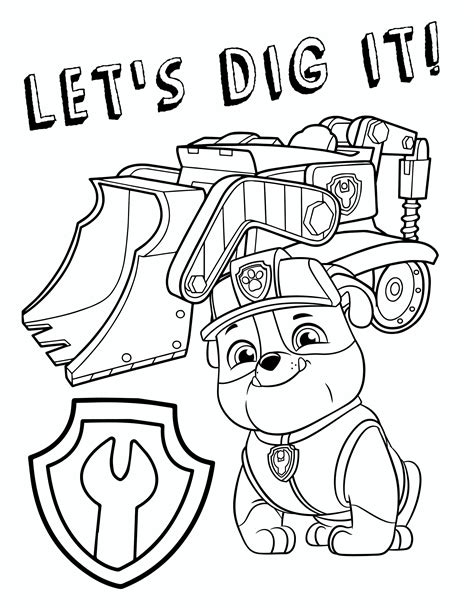 Free Printable Paw Patrol Coloring Pages - Free Printable