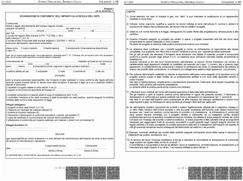 La Dichiarazione Di Rispondenza Diri E Di Conformit Dico Fseng