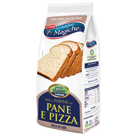 MIX DI FARINE PER PANE E PIZZE SENZA GLUTINE LE FARINE MAGICHE 500Gr