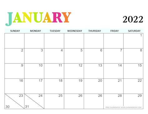 Free Blank Monthly Calendar Printable 2022 Printable Templates Free