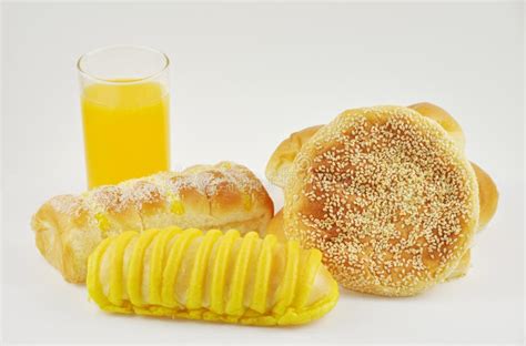 Orange Juice And Bread Stock Photo Image Of Nutrient 25004664