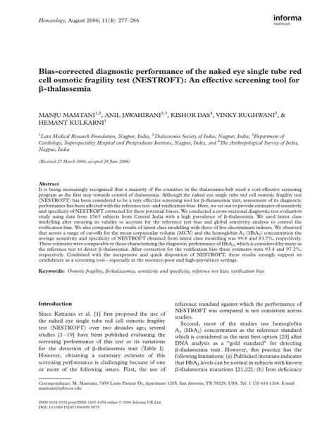 Pdf Bias Corrected Diagnostic Performance Of The Naked Eye Single