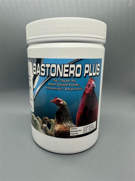 Bastonero Plus Dewormer Tub 1kg J E J Gamefowl Supplies