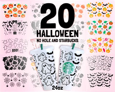 Packcombo Full Wrap Halloween No Hole Cup Svg Bundle Halloween Svg