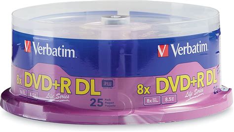 Verbatim Dvd R Dl Double Layer Gb X Lifeseries Pk Spindle