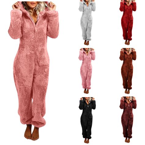 Besolor Womens Sherpa Pajamas Adult Fleece Fuzzy Plush Winter Warm