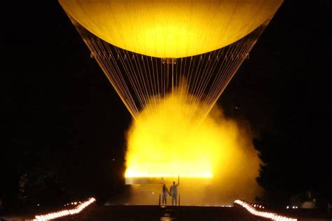 Marie Jose Perec And Teddy Riner Light Olympic Cauldron