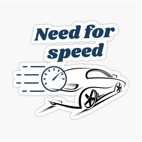 Need For Speed Sticker For Sale By ScienceZip Redbubble