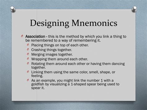 Ppt Mnemonics Powerpoint Presentation Free Download Id 1871533