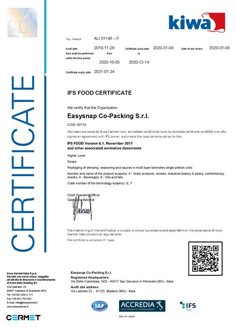 Packaging Certifications The Easysnap Packaging Quality