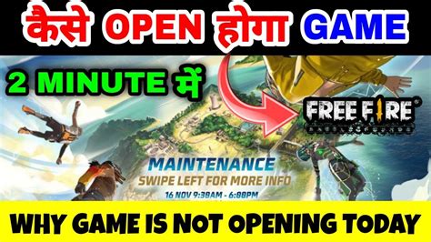 Maintenance Free Fire Kab Chalu Hoga Free Fire Kab Khulega Why Free