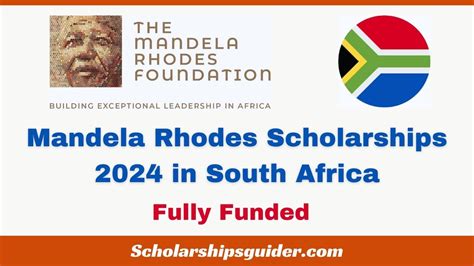 Mandela Rhodes Scholarships 2024 In South Africa Fully Funded