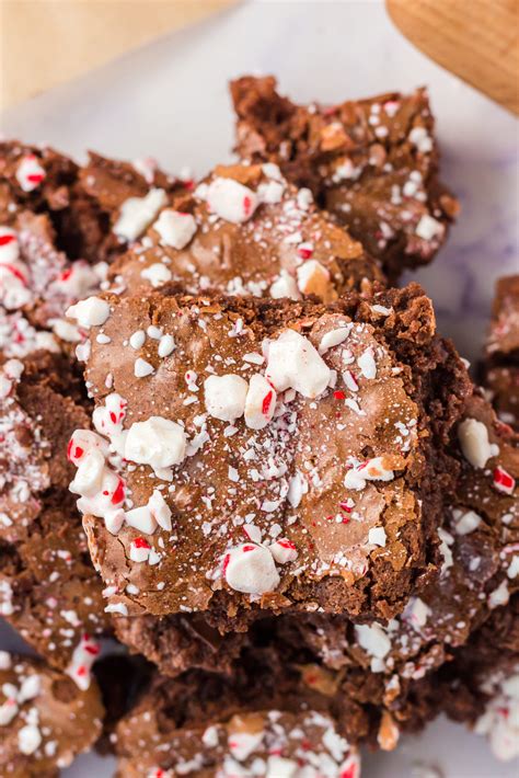 Peppermint Candy Cane Brownies Stephanie S Way