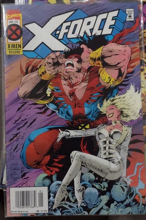 X Force 42 1995 Marvel Disney Cable Newstand Barcode Variant