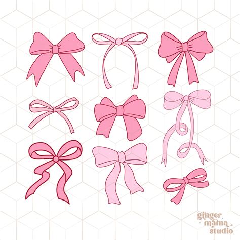 Coquette Bows Png Coquette Pink Bows Girly Coquette Png Soft Girl