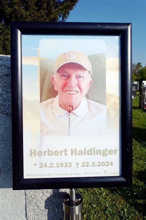 Herbert Haidinger Wels Bestattung Gruber