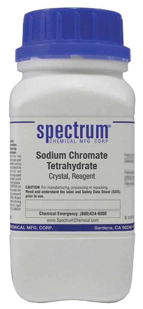 10034-82-9, F.W. 234.06, Sodium Chromate, Crystal, Reagent - 39G902 ...