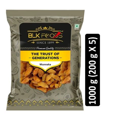 Blk Foods Daily Kg Munnaka Munakka Abjosh Golden Raisin With