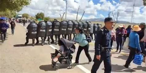 Jujuy represión policial a madres y niños de la Escuela de Frontera N