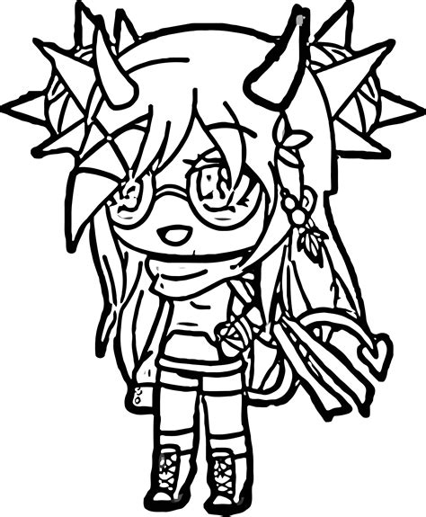 Gacha Life Coloring Pages Weswall