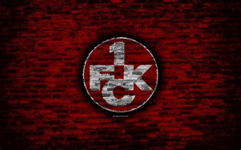 Download wallpapers Kaiserslautern FC, logo, red brick wall, Bundesliga ...