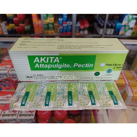 Jual Akita Attapulgit Pectin Untuk Diare Str Tablet Shopee