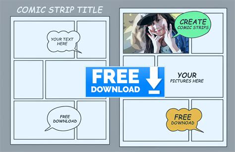 Comic Strip Template Psddude