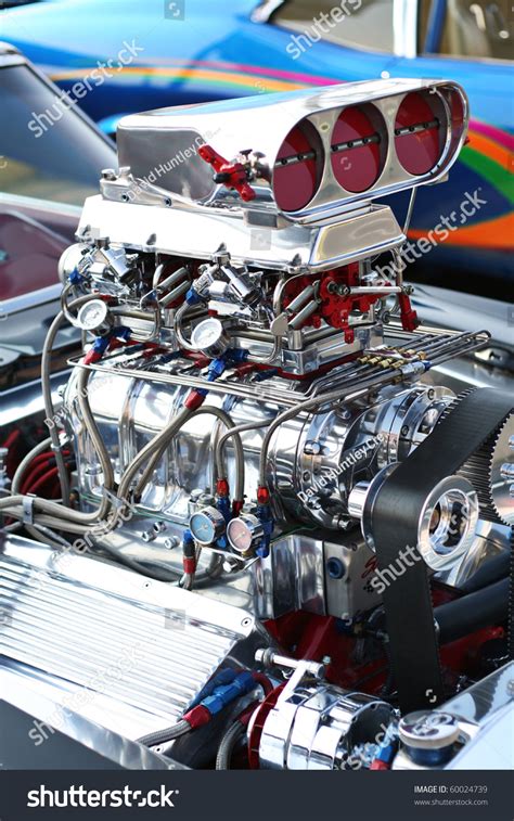 Precision Muscle Car Engine That Produce Stock Photo 60024739