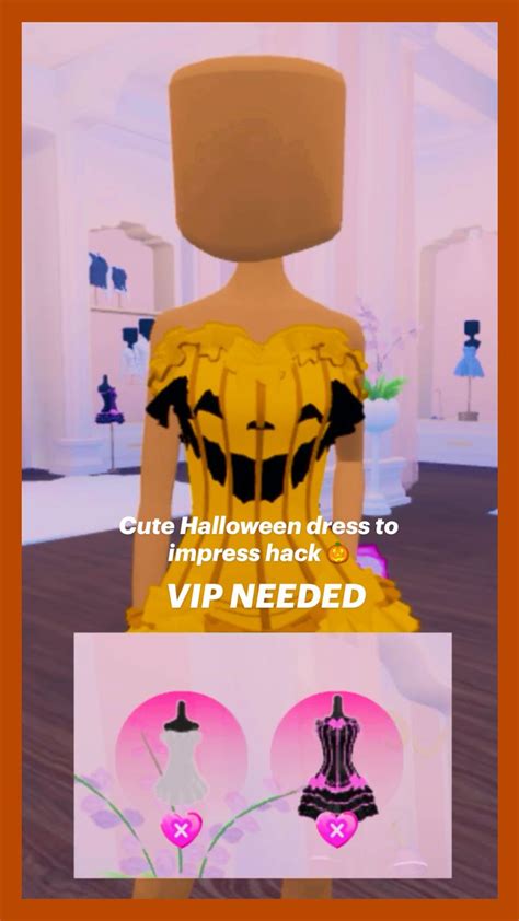 Cute Halloween Dress To Impress Hack 🎃 In 2024 Pumpkin Dress Pumpkin Outfit Dress To Impress