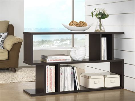 Baxton Studio Goodwin 2 Level Dark Brown Modern Bookshelf Wholesale